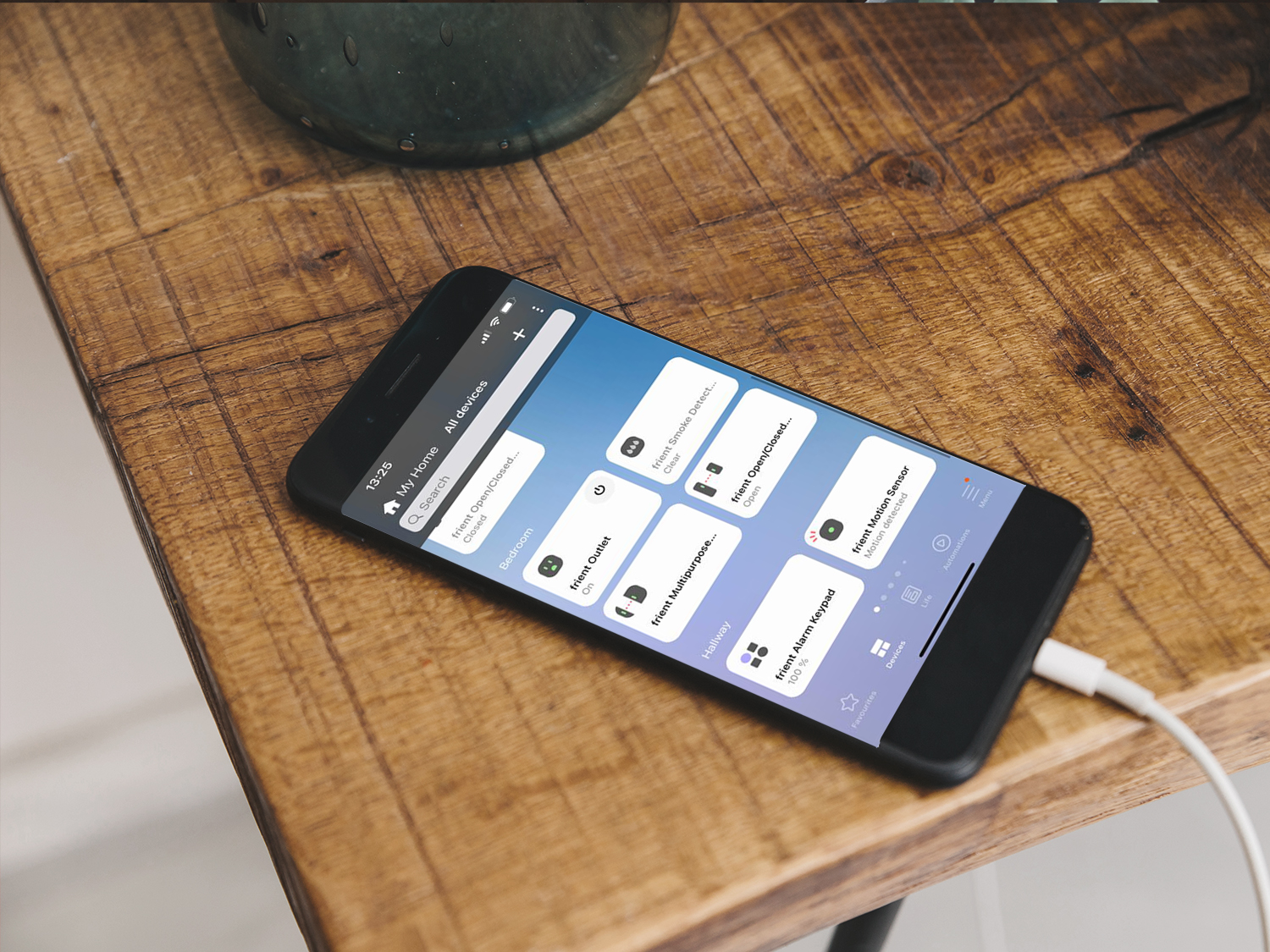 SmartThings user interface